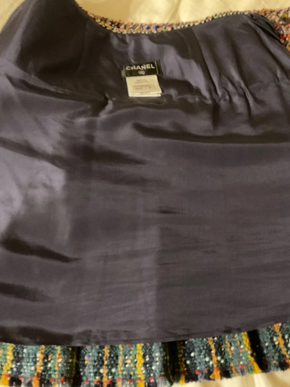 Chanel Tweed Skirt Size 40
